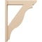 Ekena Millwork 5 1/2-in W x 26-in D x 34-in H Funston Slat Rough Cedar Woodgrain TimberThane Outlooker, Primed Tan OUTUR055X26X34FST24RCPR - alternate 4